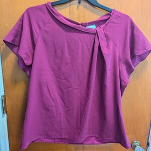 Liz Claiborne Magenta Blouse
